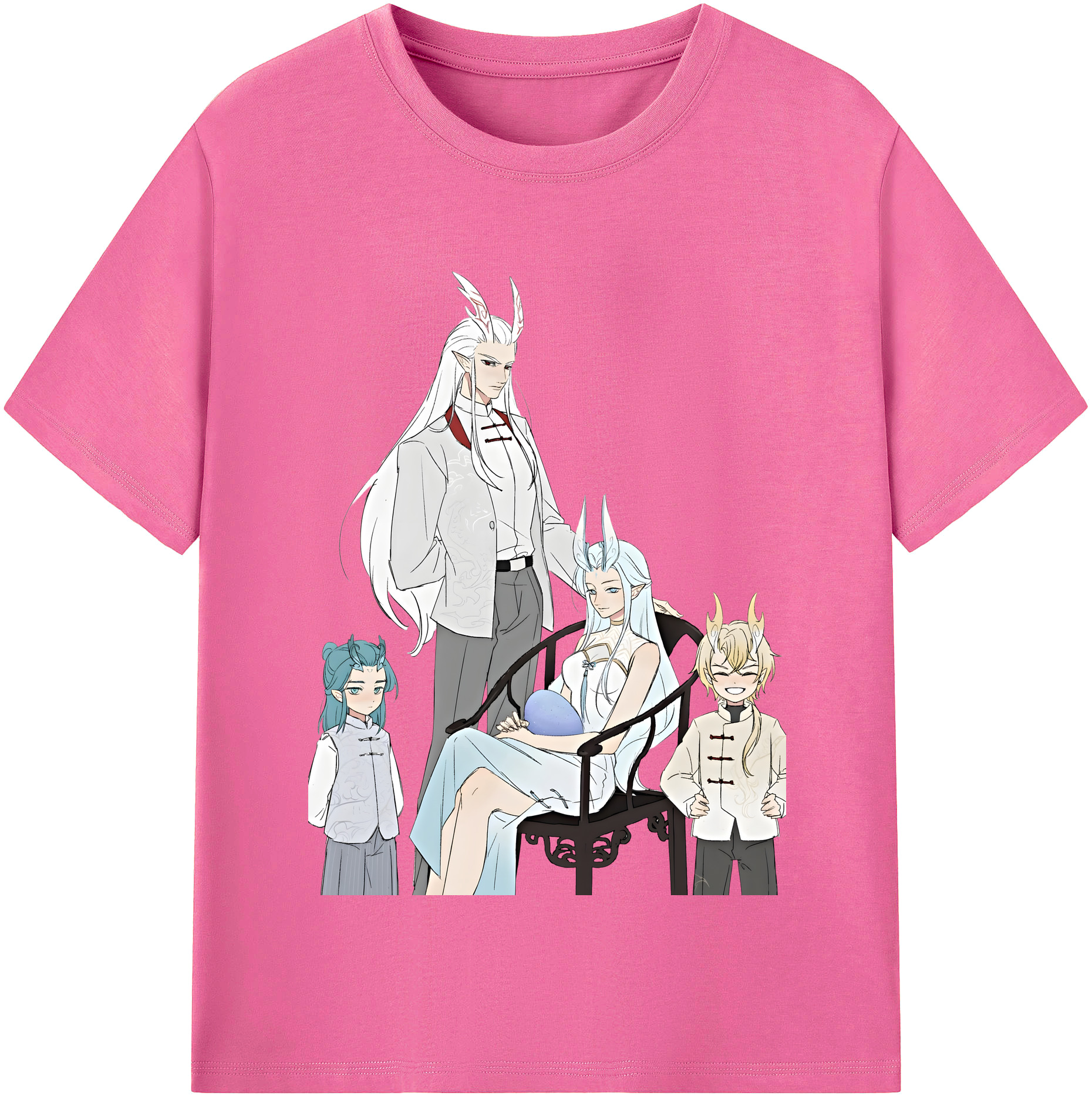 （画像用） Ne Zha 2 ナタ 魔童の大暴れ レディースカジュアルプリントTシャツ（綿100％）